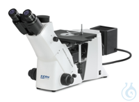 Microscope métallurgique (inversé) trinoculaire, Inf Plan 5/10/20/50 ; WF10x22 ; 50W La série...